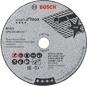 Фото Bosch Expert абразивний відрізний 76x1.0x10 мм 5 шт (2608601520)