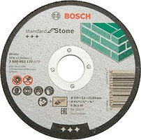 Фото Bosch Standard for Stone абразивний відрізний 115x3x22.23 мм (2608603177)