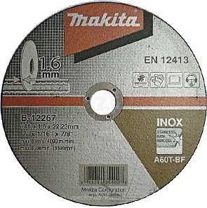 Фото Makita абразивний відрізний 125x1.6x22.23 мм (B-46931)