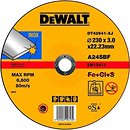 Фото DeWALT абразивный отрезной 230x3.0x22.23 мм (DT42641)