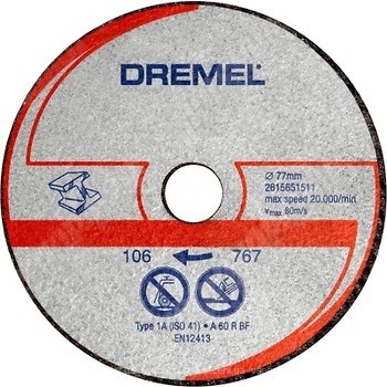 Фото Dremel абразивный отрезной 77x20 мм (2615S510JA)