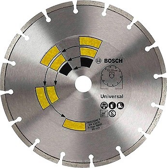 Фото Bosch алмазний відрізний сегментний 125x1.7x22.23 мм (2609256401)
