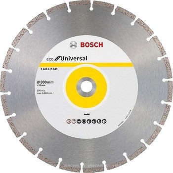 Фото Bosch Eco for Universal алмазний відрізний сегментний 300x3.2x20 мм (2608615032)