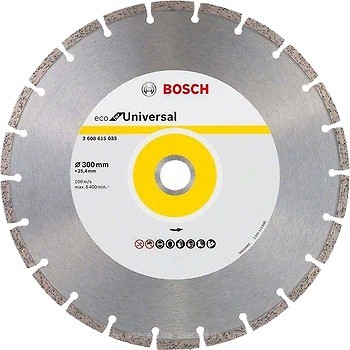 Фото Bosch Eco for Universal алмазний відрізний сегментний 300x3.2x25.4 мм (2608615033)