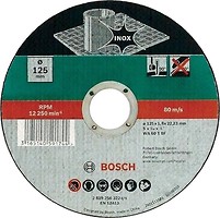 Фото Bosch Inox абразивний відрізний 125x1.6x22.23 мм (2609256323)
