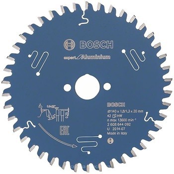 Фото Bosch Expert for Aluminium пильный 140x1.3x20 мм (2608644092)
