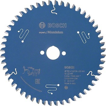 Фото Bosch Expert for Aluminium пильный 165x1.6x20 мм (2608644095)