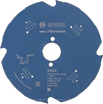 Фото Bosch Expert for FiberCement пильный 170x1.6x30 мм (2608644123)