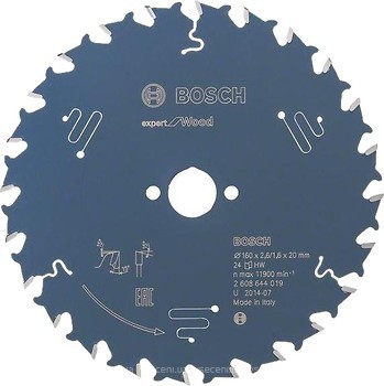 Фото Bosch Expert for Wood пильный 160x1.6x20 мм (2608644019)