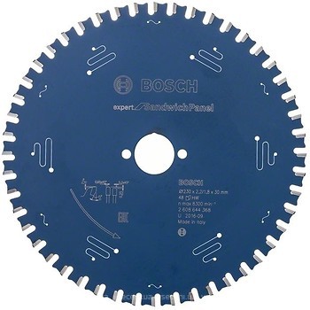 Фото Bosch Expert for Sandwich Panel пильный 230x1.6x30 мм (2608644368)