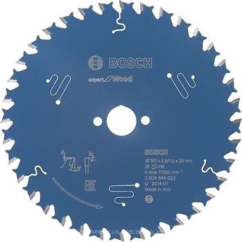 Фото Bosch Expert for Wood пильный 165x1.6x20 мм (2608644023)