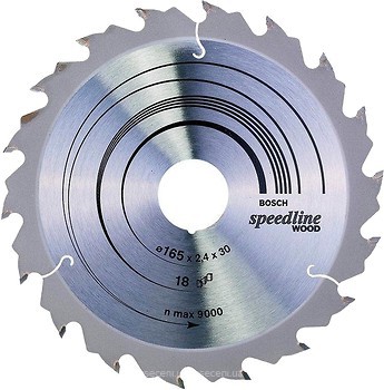 Фото Bosch Speedline Wood пильный 165x1.6x30 мм (2608640789)