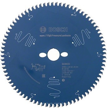 Фото Bosch Expert for High Pressure Laminate пильный 260x1.8x30 мм (2608644361)