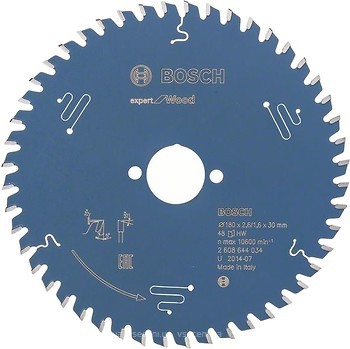 Фото Bosch Expert for Wood пильный 180x1.6x30 мм (2608644034)