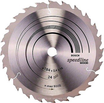 Фото Bosch Speedline Wood пильный 184x1.6x16 мм (2608640795)