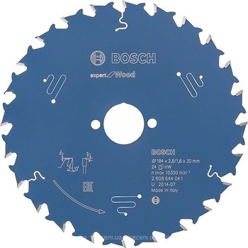 Фото Bosch Expert for Wood пильный 184x1.6x30 мм (2608644041)