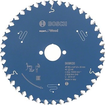 Фото Bosch Expert for Wood пильный 190x1.6x30 мм (2608644048)