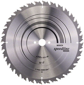 Фото Bosch Speedline Wood пильный 350x2.5x30 мм (2608640683)