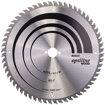 Фото Bosch Optiline Wood пильный 315x2.2x30 мм (2608640651)