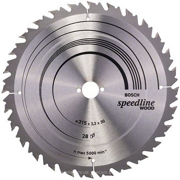Фото Bosch Speedline Wood пильный 315x2.2x30 мм (2608640682)