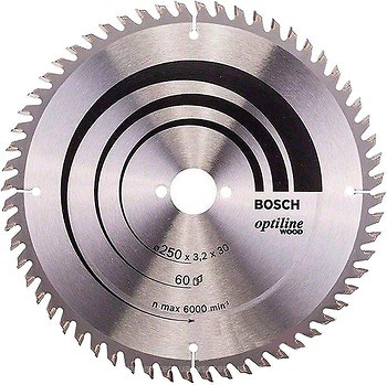 Фото Bosch Optiline Wood пильный 250x2.2x30 мм (2608640665)