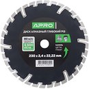 Фото APRO алмазный отрезной сегментный 230x2.2x22.2 мм (830051)