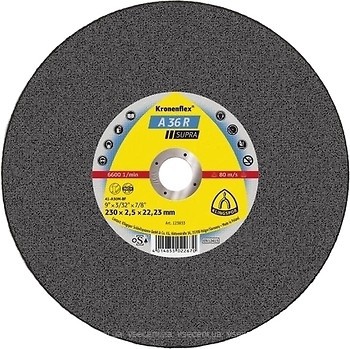 Фото Klingspor Kronenflex A 36 R Supra абразивный отрезной 115x2.0x22.23 мм (123208)