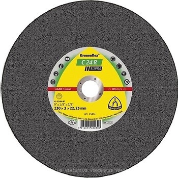 Фото Klingspor Kronenflex C 24 R Supra абразивный отрезной 230x3.0x22.23 мм (13461)