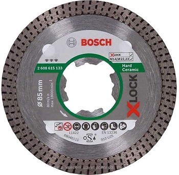 Фото Bosch X-Lock Best HardCeramicl алмазный отрезной сегментный 85x1.6x22.23 мм (2608615133)