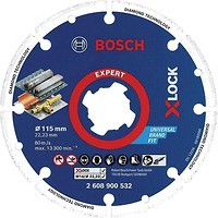 Фото Bosch X-Lock по металу алмазний відрізний сегментний 115x22.23 мм (2608900532)