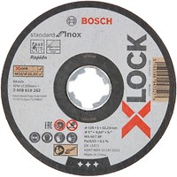 Фото Bosch 10 шт. X-LOCK Standard for Inox абразивний відрізний 125x1x22.23 мм (2608619267)