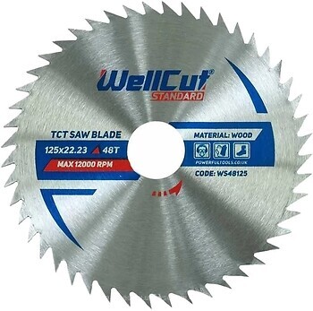 Фото WellCut пильный 125x22.23 мм (WS48125)