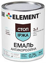 Фото Element Стоп Іржа емаль антикорозійна 3 в 1 0.7 кг темно-коричнева
