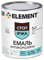Фото Element Стоп Иржа эмаль антикоррозионная 3 в 1 0.7 кг темно-коричневая