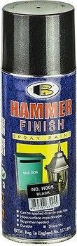 Фото Bosny Hammer Finish Spray Paint молоткова №H005 чорна 400 мл