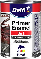 Фото Delfi Эмаль антикоррозийная 3 в 1 зеленая 0.9 кг