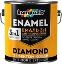 Фото Kompozit Емаль 3 в 1 Diamond коричнева 0.65 л