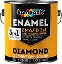 Фото Kompozit Емаль 3 в 1 Diamond коричнева 2.5 л