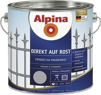 Фото Alpina Direkt auf Rost 0.3 л темно-коричневая