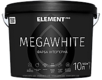 Фото Element Pro Megawhite біла матова 10 л