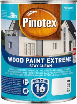 Фото Pinotex Wood Paint Extreme белая 10 л