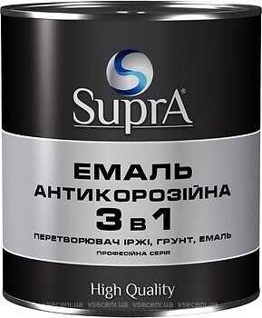 Фото Supra 3 в 1 антикорозійна 2.5 кг графітна
