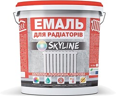 Фото Skyline Эмаль для радиаторов черная 0.4 л