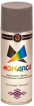 Фото East brand Monarca аэрозольная эмаль молотковая серебристая 520 мл