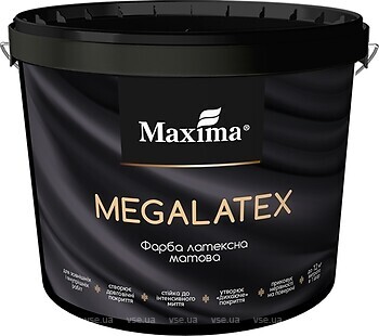Фото Maxima Megalatex біла матова 14 кг