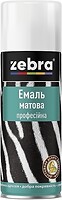 Фото Зебра Емаль матова професійна антрацит 400 мл