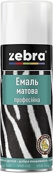 Фото Зебра Емаль матова професійна антрацит 400 мл