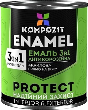 Фото Kompozit Емаль 3 в 1 Protect графіт 2.7 л
