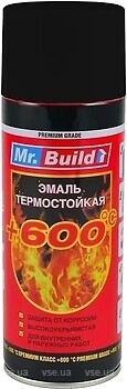 Фото Mr.Build жаростійка 600°C чорна матова 400 мл