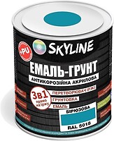 Фото Skyline Эмаль 3 в 1 акрил-полиуретановая бирюзовая 6 кг (E3-15018-S-6)